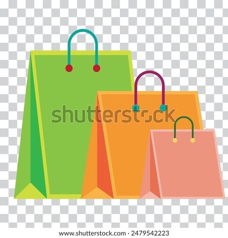 Shopping bag icon symbol. Vector shopping bag Icon. 3d shopping bag icon. Vector render discount illustration. Sale concept