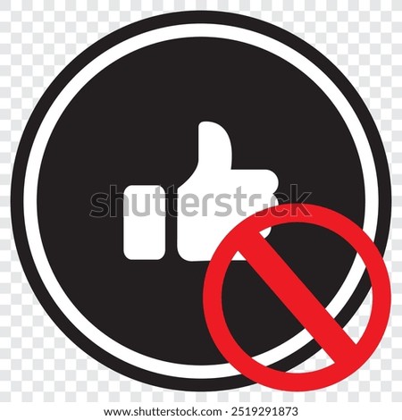 Ban isolated icon, blocked linear icon, block outline vector icon with editable stroke. EPS 10.