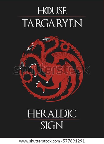 House Targaryen Heraldic Sign (High Quality Redraw). A Song of Ice and Fire Heraldry. Vector.
ALSO AVAILABLE ON ETSY:
https://www.etsy.com/ru/listing/511711771/game-of-thrones-house-targaryen-heraldry