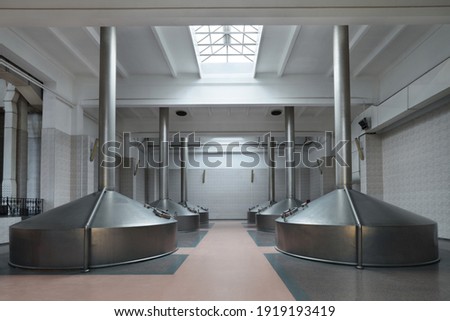 Brewing production - mash vats, the interior of the brewery, nobody ストックフォト © 