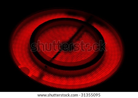 Hot ring of an electric cooker