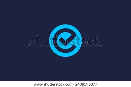 letter e with check logo icon design vector design template inspiration