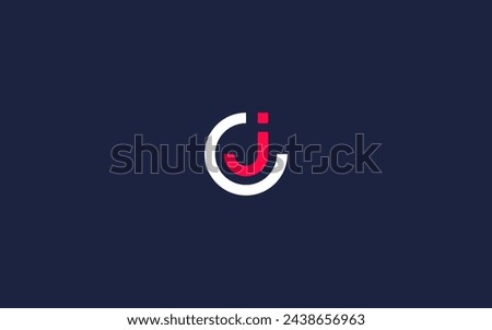 letter cj with circle logo icon design vector design template inspiration