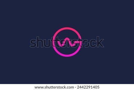 wg letters with sound waves logo icon design vector design template inspiration