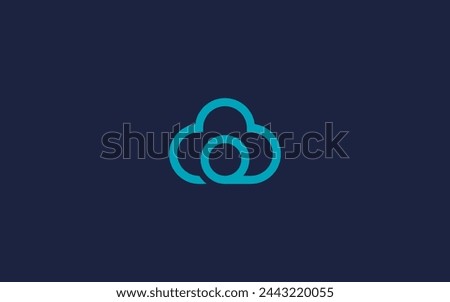 letter o with clouds logo icon design vector design template inspiration