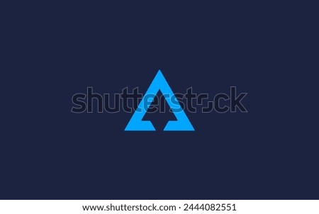 letter a with rocket logo icon design vector design template inspiration