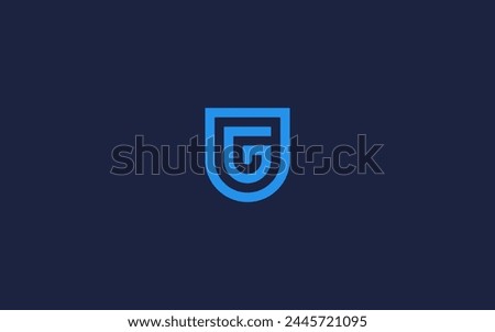 letter g with shield logo icon design vector design template inspiration