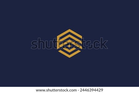 letter ev with hexagon logo icon design vector design template inspiration