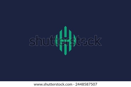 letter h with leaves logo icon design vector design template inspiration