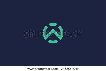 letter w with circle logo icon design vector design template inspiration