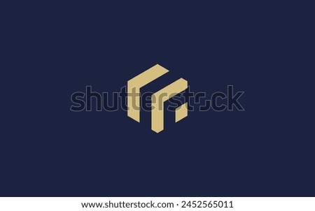 letter r with hexagon logo icon design vector design template inspiration