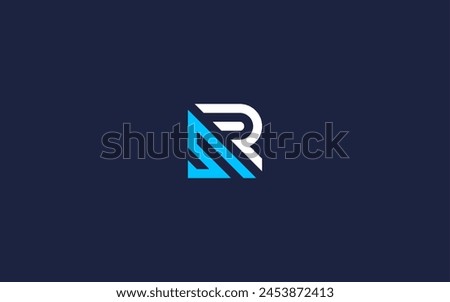 letter sr with square logo icon design vector design template inspiration