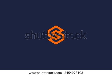 letter s with hexagon logo icon design vector design template inspiration