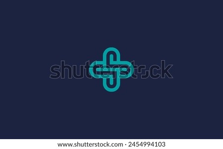 letter ss with plus logo icon design vector design template inspiration