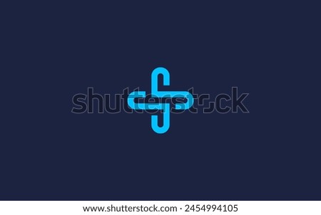 letter ss with plus logo icon design vector design template inspiration