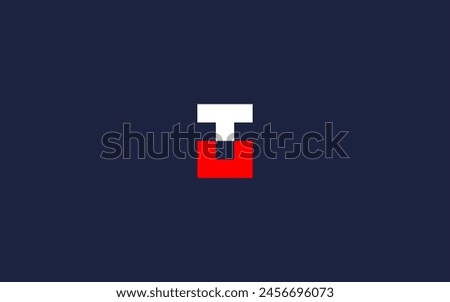 tu letter with square logo icon design vector design template inspiration