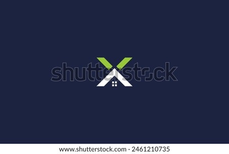 letter x with house logo icon design vector design template inspiration