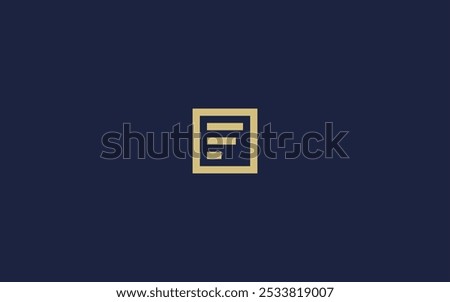 letter f square logo icon design vector design template inspiration