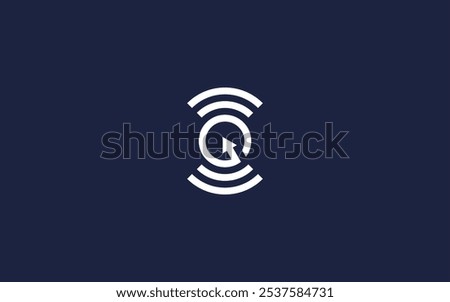 Letter g with signal logo icon design vector design template inspiration