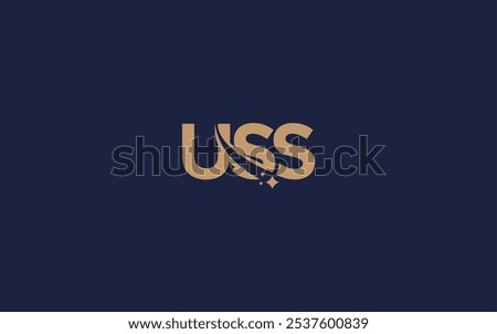 Letter uss logo icon design vector design template inspiration