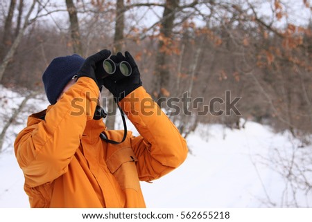 Similar – Image, Stock Photo Bird watching in winter