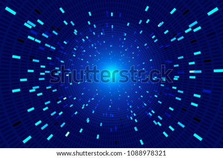 Abstract science fiction futuristic background vision of super collider particle accelerator 商業照片 © 