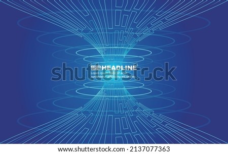 Blue tech sense Internet poster vector background