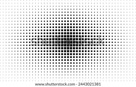 Abstract dot square black and white seamless stylish pattern background. Halftone Pattern with Dynamic Symbol.