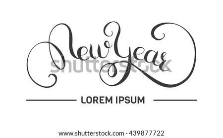 New Year. Card. Stock Vector Illustration 439877722 : Shutterstock