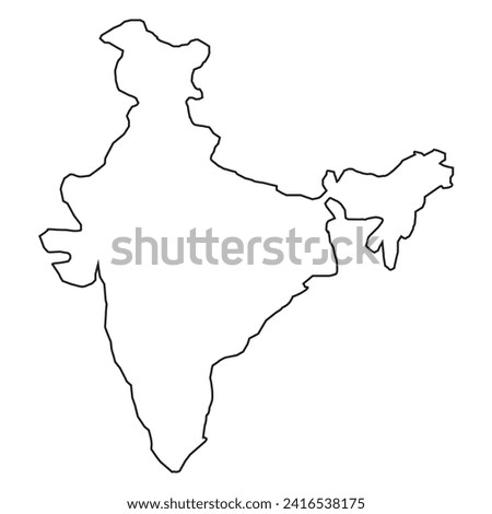 India map vector symbol design