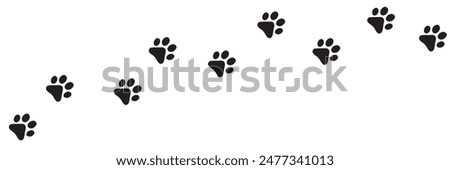 Paw icon vector. Paw Print icon