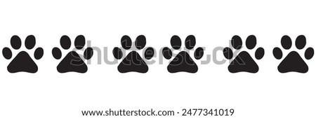 Paw icon vector. Paw Print icon