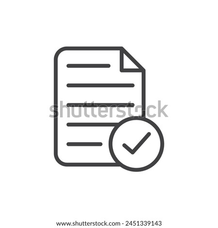 Approval and Document Acceptance Icons. Validated Contract and Authorized Paper Symbols.