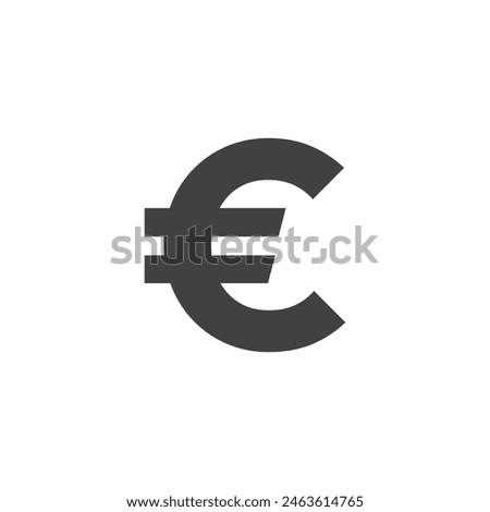 Euro Icon Set. Vector Symbols for European Currency EUR.