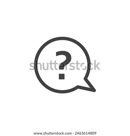 Question icon set. Inquiry bubble pictogram. FAQ mark sign. Quiz and doubt symbol.