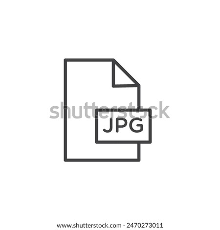 Jpg icons. Jpeg file type vector symbol. Image picture file jpg format vector.