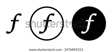 Florin vector sign symbol in flat style. vector icon symbol in flat style.