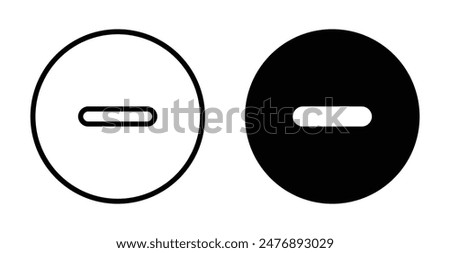 Window Minimize vector icon symbol in flat style.