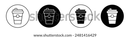 Togo Cup outlined icon vector collection.