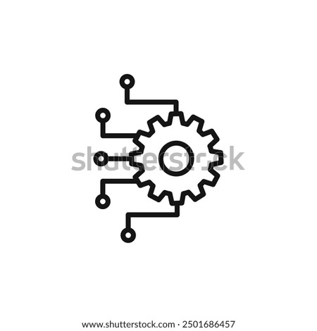 integration icon isolated on white background