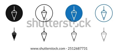 Plumb bob in set in black and blue color