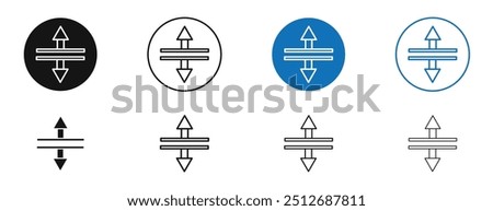 Split vertical in set in black and blue color