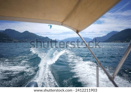 Similar – Image, Stock Photo Boat rental on the Lahn