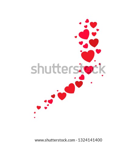 Logo heart illustration. Red heart design icon flat. Modern flat valentine love sign. Trendy vector hart shape, symbol for web site design, button to mobile app. Logo heart illustration. Imagine de stoc © 