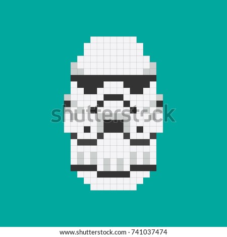 superhero mask made from squares star wars