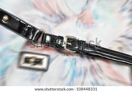 Strap on an abstract background