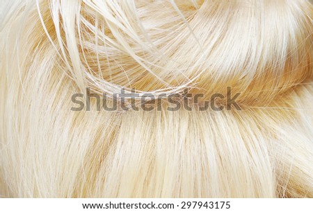 Blond Hair Texture. Background