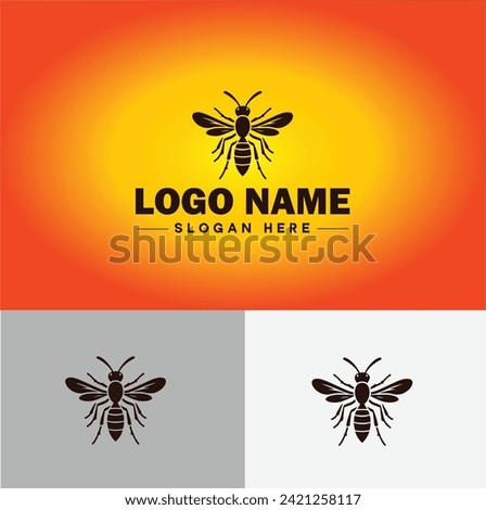 wasp logo vector art icon graphics for company brand business icon wasp Logo template