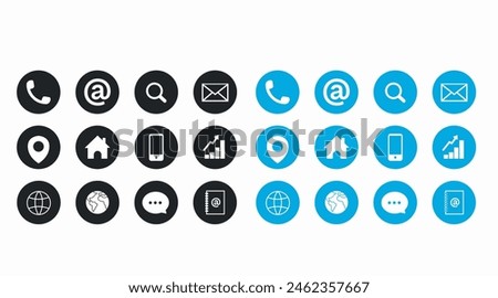 Web icon set symbol vector. Vector flat editable isolated set of icons