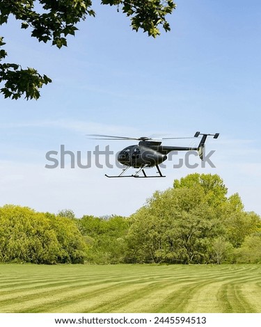 Image, Stock Photo Helicopter and tree